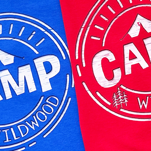 kids holiday club t-shirts close up